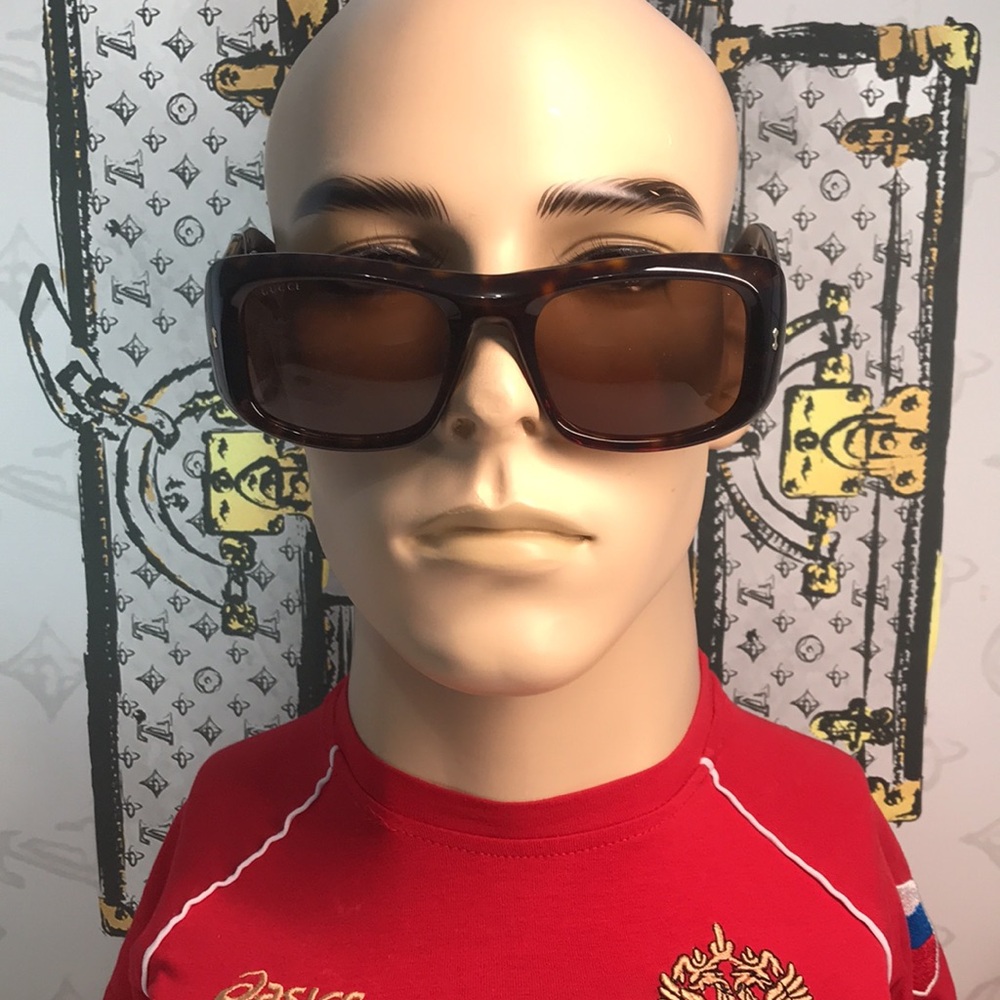 New Authentic Gucci Tortoiseshell Sunglasses GG1080s 002 - Picture 4 of 15
